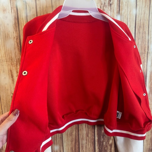 Shein Women’s Crop Varsity Baseball Bomber Jacket Vintage Y2k Streetwear Size L - Picture 9 of 16